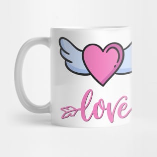 Sending my love with you. Happy Valentines Day. Mug